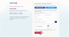 Desktop Screenshot of a1financialservices.com