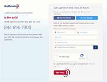 Tablet Screenshot of a1financialservices.com